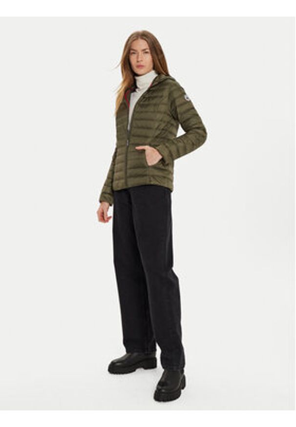 Jott Kurtka puchowa Cloe P000WDOW01 Zielony Slim Fit. Kolor: zielony. Materiał: syntetyk