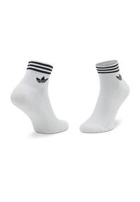 Adidas - adidas Zestaw 3 par niskich skarpet unisex Trefoil Ankle HC9550 Szary. Kolor: szary. Materiał: materiał #2