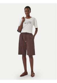 Liu Jo Sport Szorty sportowe TA6289 T416A Brązowy Relaxed Fit. Kolor: brązowy. Materiał: bawełna #3