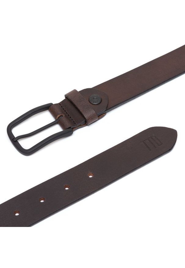 Tom Tailor - TOM TAILOR PASEK SKÓRZANY TM0206R69 690 35mm Gürtel Q.1869. Materiał: skóra. Styl: klasyczny