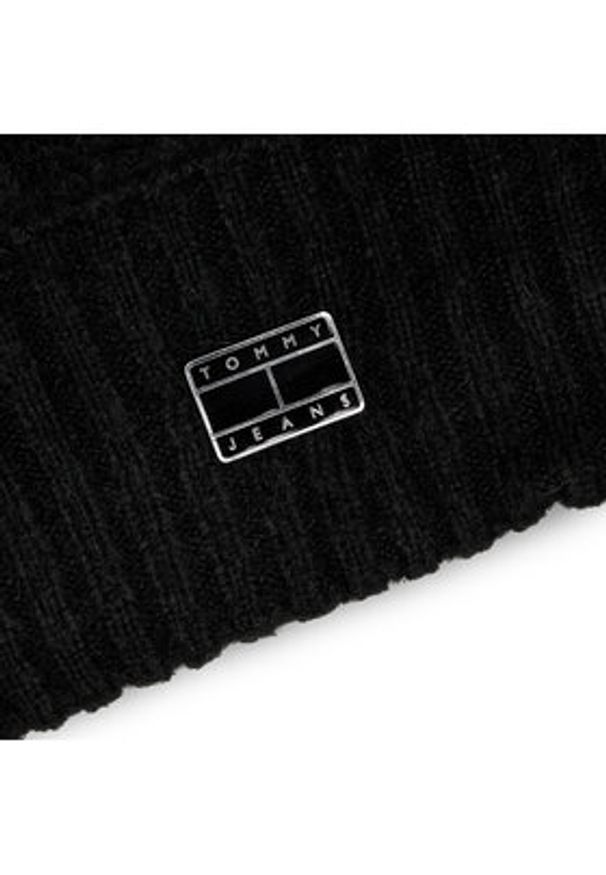 Tommy Jeans Czapka City Girl AW0AW15846 Czarny. Kolor: czarny. Materiał: syntetyk