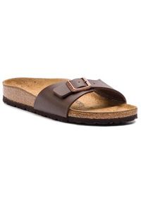 Birkenstock Klapki Madrid Bs 0040393 Brązowy. Kolor: brązowy. Materiał: skóra #5