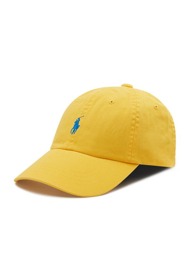 Polo Ralph Lauren Czapka z daszkiem Classic Sport Cap 710667709080 Żółty. Kolor: żółty. Materiał: materiał. Styl: sportowy