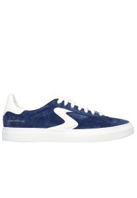 skechers - Buty męskie Skechers Arch Fit Legend - Hamor 254000NVY - niebieskie. Zapięcie: sznurówki. Kolor: niebieski. Materiał: zamsz, skóra, syntetyk, guma. Szerokość cholewki: normalna. Model: Skechers Sport