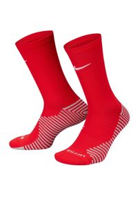 Nike - Skarpety Unisex Dla Dorosłych Strike Crew. Kolor: czerwony. Sport: turystyka piesza