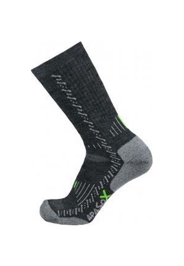 APASOX - Skarpety sportowe Elbrus Skarpety turystyczne Lang wełna Merino. Kolor: szary. Materiał: wełna. Sport: turystyka piesza