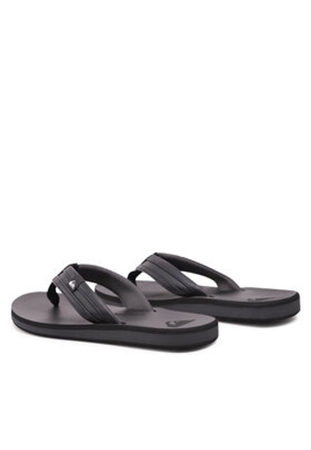 Quiksilver Japonki AQYL100886 Czarny. Kolor: czarny. Materiał: skóra
