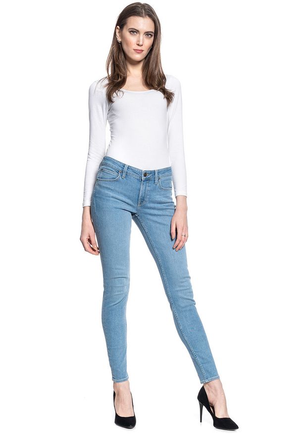 Lee - LEE SCARLETT DAMSKIE SPODNIE JEANSOWE GREY LIV L526QDBR 112140212