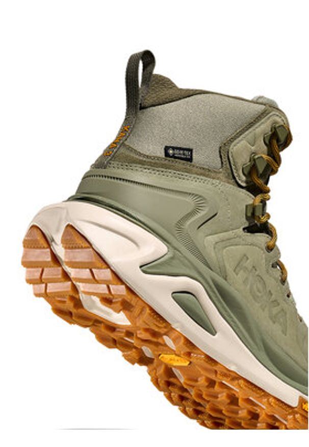 HOKA - Hoka Trekkingi Kaha 3 Gtx Gore-Tex 1162530 Zielony. Kolor: zielony. Materiał: skóra, nubuk. Technologia: Gore-Tex. Sport: turystyka piesza