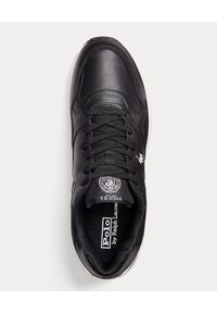 Ralph Lauren - RALPH LAUREN - Czarne sneakersy Trackster 100. Kolor: czarny. Materiał: guma. Wzór: haft #8