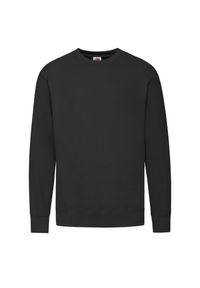 FRUIT OF THE LOOM - Lekka Męska Bluza Z Kapturem. Typ kołnierza: kaptur. Kolor: czarny