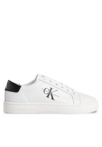 Calvin Klein Jeans Sneakersy Classic Cupsole Laceup Lth Wn YW0YW01269 Biały. Kolor: biały. Materiał: skóra #1