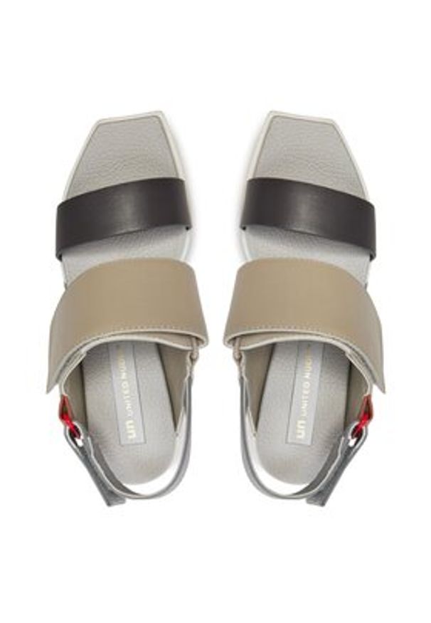 United Nude Sandały Delta Wedge Sandal 1041381616 Beżowy. Kolor: beżowy. Materiał: skóra