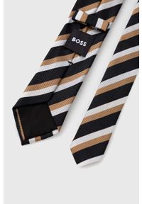 BOSS krawat jedwabny kolor czarny. Kolor: czarny. Materiał: jedwab #2