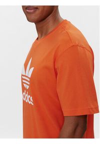 Adidas - adidas T-Shirt adicolor Trefoil IR8000 Pomarańczowy Regular Fit. Kolor: pomarańczowy. Materiał: bawełna #3