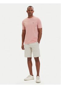 BOSS T-Shirt 50506373 Różowy Regular Fit. Kolor: różowy. Materiał: bawełna #5