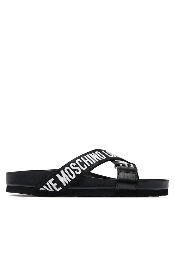 Love Moschino - Klapki LOVE MOSCHINO. Kolor: czarny