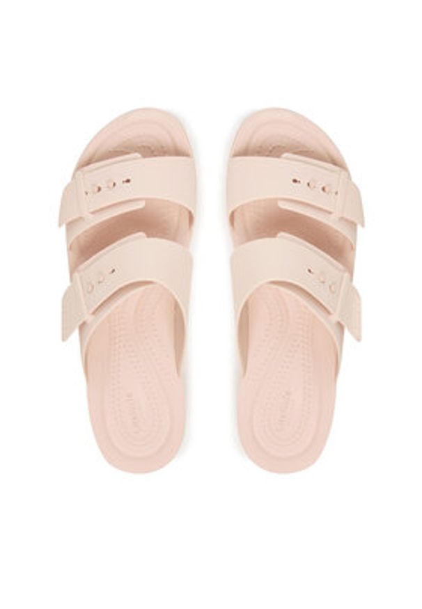 Crocs Klapki Brooklyn Buckle Low Low 211215 Różowy. Kolor: różowy