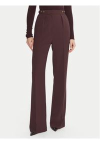 Elisabetta Franchi Spodnie materiałowe PA-099-56E2-V390 Bordowy Regular Fit. Kolor: czerwony. Materiał: syntetyk #1