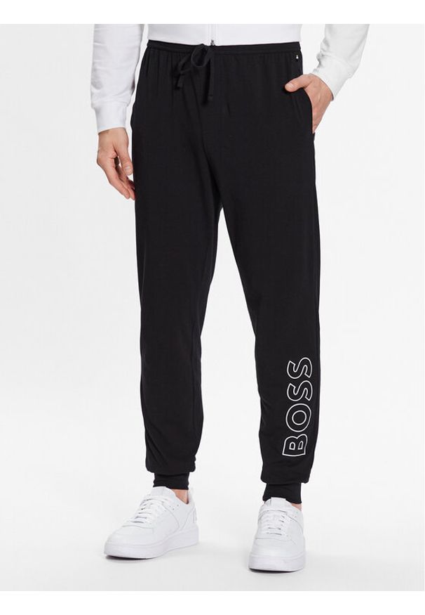 BOSS - Boss Spodnie piżamowe 50481199 Czarny. Kolor: czarny. Materiał: bawełna