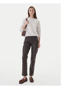 Dixie Sweter M277Y066A 1160 Biały Regular Fit. Kolor: biały. Materiał: wełna #5