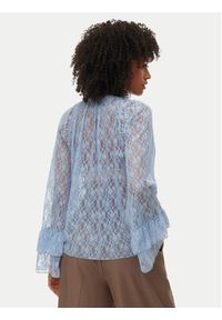 Vero Moda Bluzka Loulou 10345400 Błękitny Loose Fit. Kolor: niebieski. Materiał: syntetyk #4