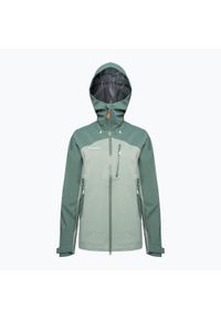 Kurtka przeciwdeszczowa damska Mammut Alto Guide HS Hooded. Kolor: zielony