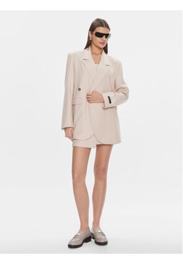 Herskind Marynarka Lilith 5010993 Beżowy Regular Fit. Kolor: beżowy. Materiał: syntetyk
