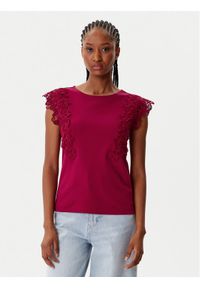 Morgan Bluzka 252-DFLOWER Czerwony Regular Fit. Kolor: czerwony. Materiał: bawełna