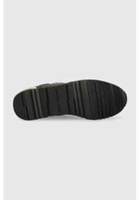 MICHAEL Michael Kors sneakersy Allie 43R6ALFP2B.200 kolor brązowy. Nosek buta: okrągły. Zapięcie: sznurówki. Kolor: brązowy. Materiał: guma #4