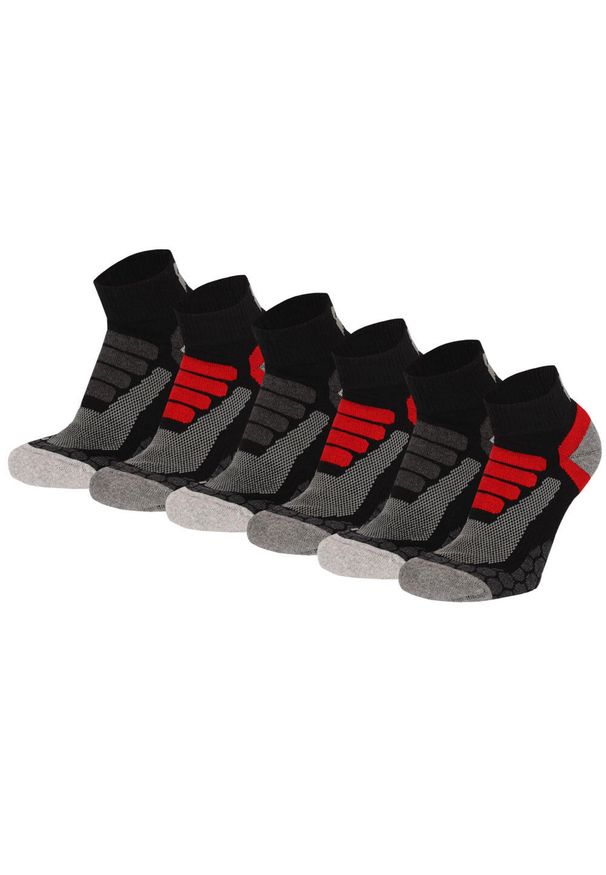XTREME SOCKSWEAR - Skarpety turystyczne Xtreme Quarter, 6 par., Multi Black. Kolor: czarny. Sport: turystyka piesza, outdoor