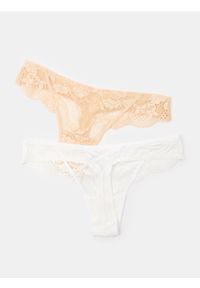 Sinsay - Koronkowe stringi 2 pack - wielobarwny. Materiał: koronka