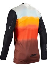 LEATT - Bluza rowerowa męska Leatt Jersey MTB Gravity 3.0. Kolor: czerwony, wielokolorowy. Materiał: jersey. Sport: kolarstwo
