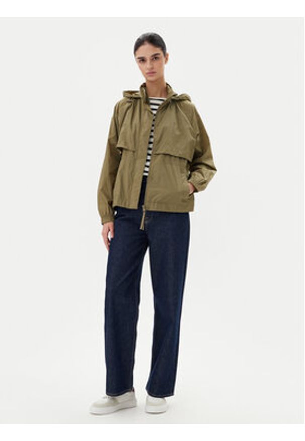 TOMMY HILFIGER - Tommy Hilfiger Wiatrówka WW0WW46444 Khaki Relaxed Fit. Kolor: brązowy. Materiał: syntetyk