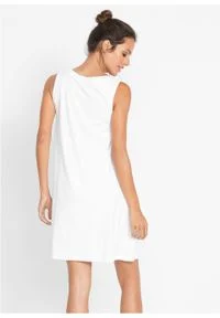 Sukienka plażowa bonprix biały. Okazja: na plażę. Kolor: biały #5