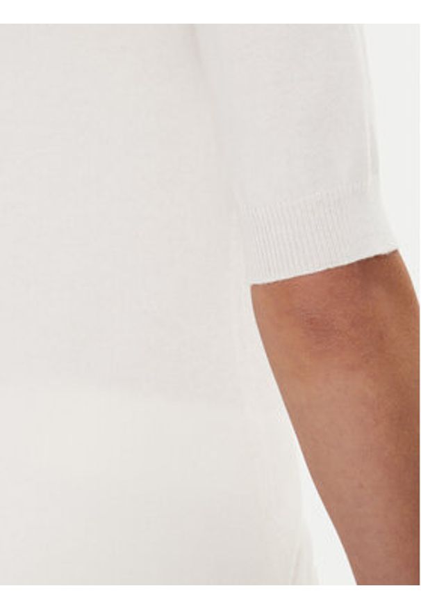 Max Mara Leisure Sweter Cima 24263660 Biały Regular Fit. Kolor: biały. Materiał: wełna