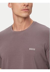 BOSS T-Shirt Mix&Match 50515312 Fioletowy Regular Fit. Kolor: fioletowy. Materiał: bawełna #3
