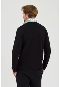 La Martina - LA MARTINA Czarny męski longsleeve polo Piquet Stretch, Rozmiar XXL. Typ kołnierza: polo. Kolor: czarny. Długość rękawa: długi rękaw #4