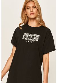 DKNY - Dkny - T-shirt. Okazja: na co dzień. Kolor: czarny. Materiał: bawełna, dzianina. Wzór: nadruk. Styl: sportowy, casual #2