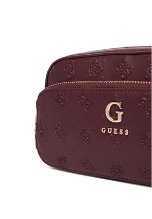 Guess Kosmetyczka PW7545 P5473 Bordowy. Kolor: czerwony. Materiał: skóra