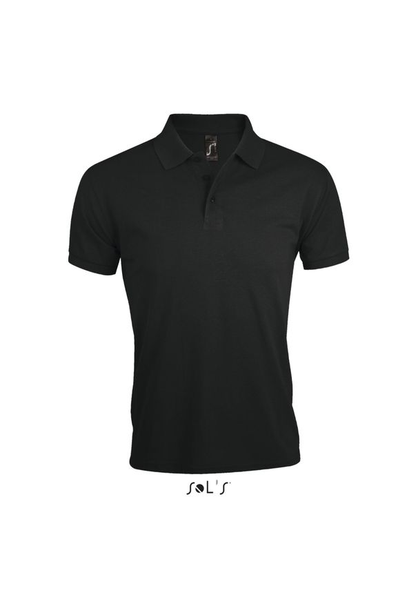 SOL'S - Polo Sol's Prime. Typ kołnierza: polo. Kolor: czarny. Materiał: bawełna, poliester