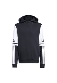 Adidas - Bluza dla dzieci adidas Squadra 25 Sweat Hoody. Kolor: czarny, wielokolorowy, biały. Materiał: bawełna. Sport: piłka nożna