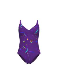 Arena - Strój Kąpielowy Abyss Swimsuit U Back. Kolor: fioletowy