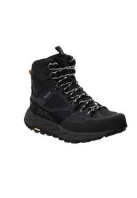 Buty trekkingowe męskie Jack Wolfskin Terraquest Mid Texapore. Wysokość cholewki: za kostkę. Zapięcie: sznurówki. Kolor: czarny. Materiał: syntetyk, tkanina, materiał. Szerokość cholewki: normalna