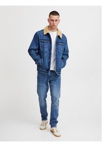 Blend Kurtka jeansowa 20714439 Niebieski Regular Fit. Kolor: niebieski. Materiał: bawełna