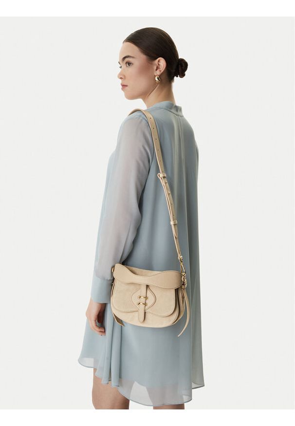 Coccinelle Torebka Coccinellemavery E1 U7H 18 02 01 Beżowy. Kolor: beżowy. Materiał: skórzane, zamszowe