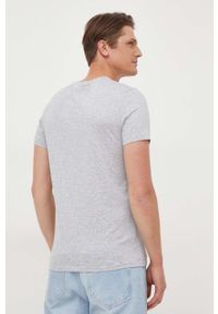 Armani Exchange - T-shirt 8NZT74.ZJA5Z. Okazja: na co dzień. Kolor: szary. Materiał: dzianina. Wzór: gładki. Styl: casual #3