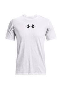 Koszulka fitness męska Under Armour Repeat Ss graphics. Kolor: biały. Sport: fitness #1