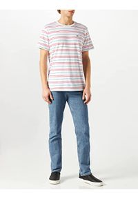 Lee - LEE STRIPE TEE MĘSKI T-SHIRT DIPPED BLUE L62FFPLA