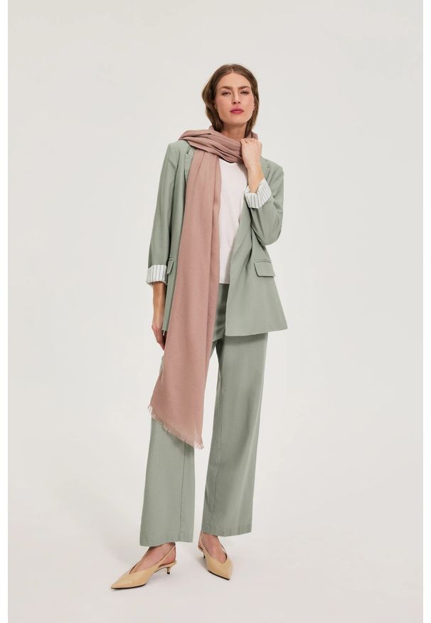 MOODO - Gładki szalik. Materiał: poliester, wiskoza. Wzór: gładki